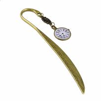 Alloy Metal Pocket Watch Bookmark Metal Page Marker Portable Vintage Bookmark  Office