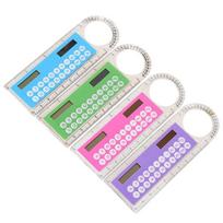 Mini Office Multifunction 10cm Calculator Calculadora Gifts Ruler School Office Supplies Stationery 13.4 x 4.3cm