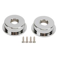 2PCS TL Electric Guitar   Cover Round Metal Electrosocket Plate with Mounting Screws