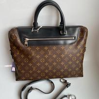 [Pre-Owned] Document Holder Day Commute Shoulder Strap Cowhide Briefcase Laptop Bag Large - Excellent #1DD0CZ0 ONE SIZE