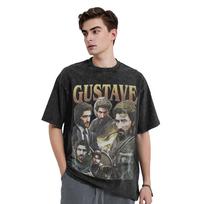 Gustave Expedition 33 Men T Shirt Washed  Fashion Tees Short Sleeve Crewneck TShirt 100 Cotton Classic Clothing S