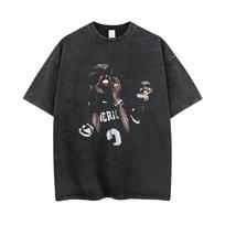 Washed Vintage Rapper Playboi Carti with The Weeknd After Hours Til Dawn Tour 2026 Tshirt Men Fashion Hip Hop Oversized T Shirt S