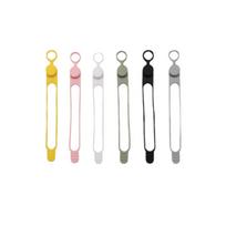 6-Pack Silicone Cable Ties, Reusable for Charging Cables - Strong Wire Wraps for Home, Travel One Size
