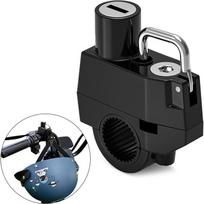 Universal Motorcycle Helmet Lock Anti-theft Security Hook 22-28mm Handlebar Rustproof Padlock For Bike Electric Scooter With Key juoda