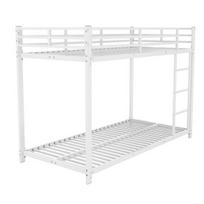 Loft Bed Stable Base Bunk with Ladder Falling Protection Strong Family Load Bearing Metal Frame Bedroom Furniture Low balta