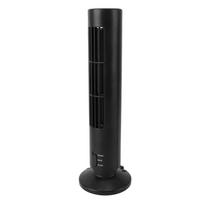Mini Tower Fan Bladeless Desk Fan Quiet Cooling 2 Gears USB Desktop Table Tower Fan for Office Bedroom Black