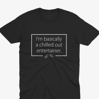 The Office UK T-Shirt, David Brent Chilled-Out Entertainer Tee, The Office UK Inspired Funny Shirt, Ricky Gervais Humor, Karl Pilkington Fan XL