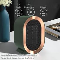Desktop Mini Electric Heater 1200W UK Plug in Portable Ceramic Fan Heater