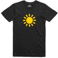 Weather Symbol Unisex T-Shirt Lightning Sunny Snow Rain Sun Print Multi Choice XXL