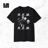 R.E.M. 80s Vintage Band T-Shirt: International Concert Outfit, Unisex Cotton Tee M