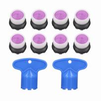 8PCS 1.2GPM Faucet Aerator M16.5mm Sink Faucet Aerator Practical Flow Restrictor  Commercial Use