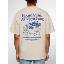 Retro House Music Oversized T-Shirt | Rave Festival EDM Tee, Casual Style, Crew Neck, Slight Stretch Fabric, Regular Fit, Print Pattern, Perfect for S balta