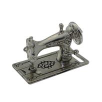 Mini Lovely Alloy Sewing Machine Model Toy Dollhouse Miniature Accessories sidabras
