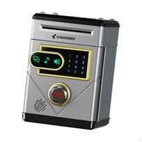 Vaikų taupyklė su lietimui jautriu ekranu, automatinio popierinių pinigų įtraukimo funkcija, mini bankomatas berniukams ir mergaitėms argent black
