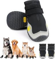 ATUBAN šunų batai didelių dydžių šunims, vandeniui atsparūs vidutinio dydžio batai šunims, žieminiai žygiai ant sniego, kvėpuojantys elastingi Size 5  Width 2.4