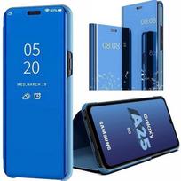 Protective Case - for Samsung Galaxy A25 5G - Smart Flip Cover - Blue - Mirror Effect mėlyna