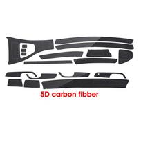 BMW 3 serijos E90 E92 E93 05-12 m. interjero apdailos lipdukai, 5D anglies pluošto stiliaus black