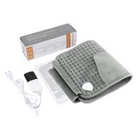 Electric Heating Pad Hot Compress Blanket 10-gear Temperature Control Waist Support Belt for Warming Back Hand Leg Abdomen EU Plug-Gray