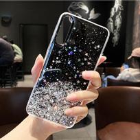 Dėl Huawei P40 Lite dėklo Bling Blizgučių Dangtelis Huawei P50 P40 P30 Pro P20 P10 P9 Lite Mate 40 30 20 Honor 50 10i 10 20i Pro dėklai Mate 30 juoda