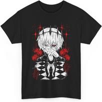 Tokyo Anime Ghoul T Shirt, Ken Kaneki Shirt Bold Masked Character Striking Monochrome Dark Fantasy Aesthetic Unisex T-Shirt S juoda