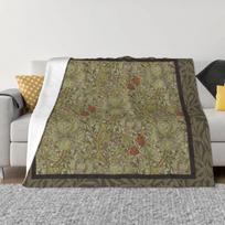 William Morris Floral Lily Willow Art Print Design Custom Home Decor An Ultra-Soft Micro Fleece Blanket 30x40in