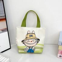 New Labubu handbag all-match lunch portable handbag student snack girl tote bag KTB