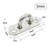 4 vnt. tvirtas lubinis varžtas nerūdijančio plieno hamako pakabinimo priedas 5mm/6mm/8mm/9mm 6mm