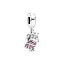 Pandora Love Typewriter Charm Men Charm Pink 790069C01 Pink,F