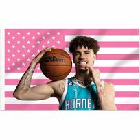 LaMelo Ball Decorative Flag Indoor  Outdoor Wall Tapestry Printed Wall Hanging for Dorm Room Bedroom  Porch Basketball Fan 74x94cm(29x37in)