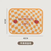Luxury Chess Board PVC Leather Placemats Stylish Oil-Resistant Heat-Resistant Table Mats Western Dining Home Decor 40x30cm