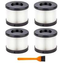 4Pack 49-90-0160 HEPA Dry Filter for Milwaukee 49-90-0160 0882-20 M18 Compact Vacuum with 1 Cleaning