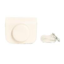 PU Leather Instant Camera Case Anti Scratch with Shoulder Strap Storage Bag Shockproof Portable Protective Cover for Popoto balta