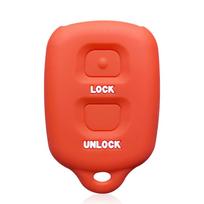 Key Cover for For Daihatsu Terios 2 Silicone Car Key Cover Protected FOB Shell Case for Avanza Rush Entry Remote Accessories raudona