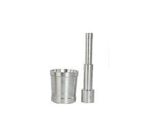 TreegoArt Stainlesss Steel Mortar and Pestle Set Okhli Masher Grinding Spices and Herbs for Home and Kitchen Use - Set of 1 sidabras