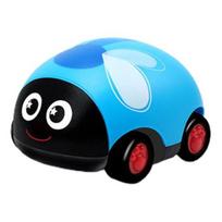 Pull Back Car Lovely Simulated Plastic Ladybug Two-way Pull Back Toy for Kids mėlyna