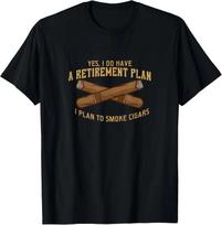 Cigar Shirts For Men Cigar Smoker Grandpa Dad Fathers Day Gift Unisex T-Shirt S