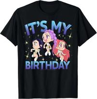 Kpop Demon Hunters It's My Birthday Cute Chibi Group Shot T-Shirt 2XL
