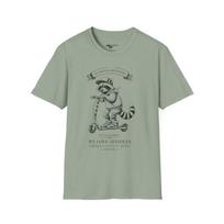 Raccoon Scooter T-Shirt: Fur & Furious Urban Tee 3XL