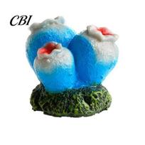 Dynamic Waterscape Aquarium Decor Bubbler Shell, Resin Volcano Coral Air Pump Bubbler, 3D Underwater Landscape Fish Tank Decoration for Shrimp C