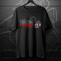 Black men's and women's T-shirt Honda VT600CD Shadow Deluxe VLX 1993-2007 - Motorcycle S