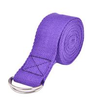 SUCTA Yoga Stretch Band Strap Cotton Resistance Strap Flexibility Training Pull Rope OEM ODM for Gym Indoor Outdoor Home 183*3.8 cm pilka spalva