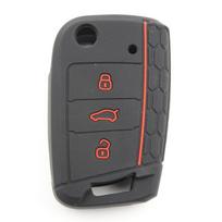 Key Fob Cover for VW Golf Tiguan MK7 MK2 Ateca Leon FR Ibiza Anti-Scratch Guard Shockproof Protection Soft Grip Texture Responsive Button Touch juoda