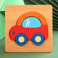 3D Wooden Puzzle Baby Cartoon Animal Traffic Puzzle Toys Early Learning Cognitive Educational Toy for Toddlers Kids Development