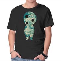 Unisex Crew Neck T-Shirt The Spirit Of The Forest Graphic Short Sleeve Casual Tee S