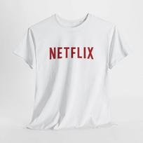 Men's and Women's T-shirts Netflix T-Shirt – Unisex Logo Cotton Tee for Men Women or Movie Fans M