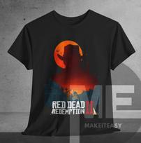 Men's and Women's T-shirts Red Dead Redemption 2 T-shirt Arthur Morgan Tee fan game gift S