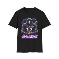 Men's and Women's T-shirts Baltimore Ravens Horror Mash Up T-Shirt - Spooky NFL Fan Apparel XS