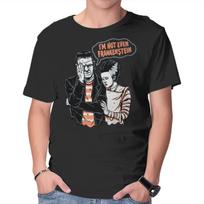 Unisex Crew Neck T-Shirt I'm Not Even Frankenstein Graphic Short Sleeve Casual Tee XXXL