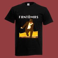 Men's and Women's T-shirts Fantomas Men's Black Size S-5XL XXL