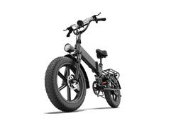 URLIFE T5 Electric commuter bike 250W rear hub motor 48V 13Ah battery 20x4-inch tires front and rear suspension